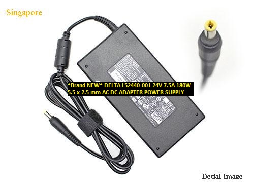*Brand NEW* 24V 7.5A DELTA L52440-001 180W 5.5 x 2.5 mm AC DC ADAPTER POWER SUPPLY